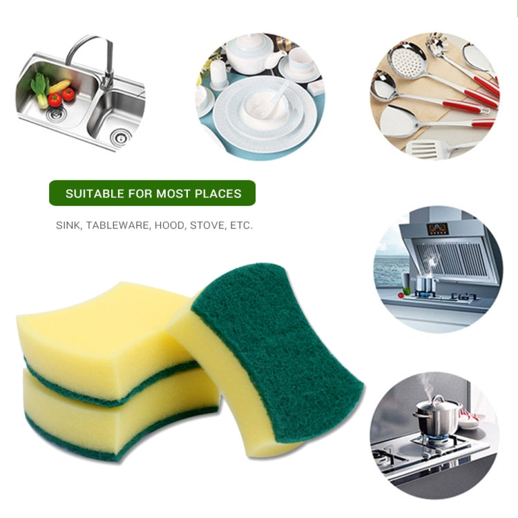 10 miếng bọt biển ma thuật tẩy sạch, khăn chà bếp, dụng cụ rửa bát và làm sạch nhà bếp, kích thước 10x8x3cm, hình eo, 10x8x3cm, hình vuông
