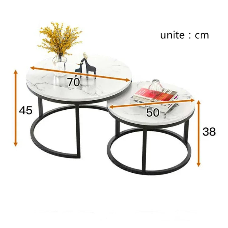 Bàn cà phê hai trong một, bàn sắt rèn đơn giản hiện đại, bàn tròn nhỏ kết hợp, kết cấu trắng + kết cấu đen, trắng + đen, đá cẩm thạch trắng, kết hợp trắng, kết cấu đen + kết cấu trắng, đen + trắng, đá cẩm thạch đen, kết hợp đen