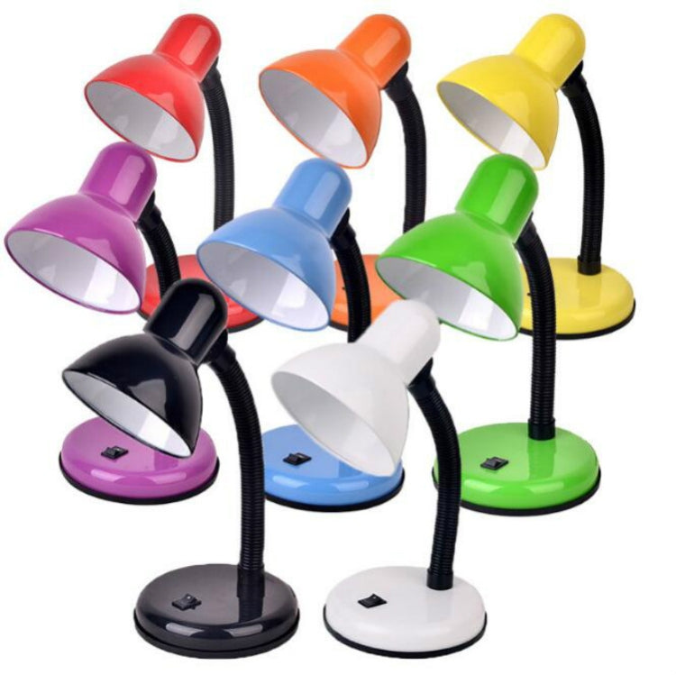 Đèn bàn sắt cổ điển LED công tắc nút nhấn, đèn đọc sách bảo vệ mắt LED