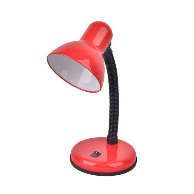 Đèn bàn sắt cổ điển LED công tắc nút nhấn, đèn đọc sách bảo vệ mắt LED