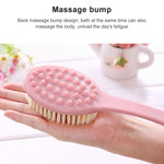 Bàn chải tắm cán dài lông mềm có massage lưng