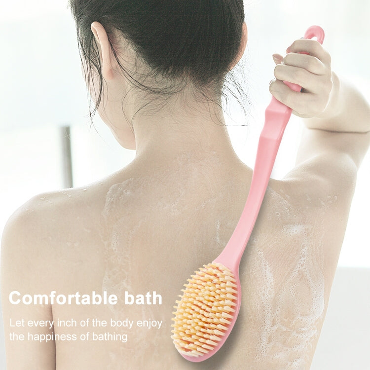 Bàn chải tắm cán dài lông mềm có massage lưng