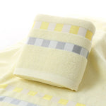 Khăn tắm vuông cotton trơn, bảo vệ môi trường tự nhiên, khăn tắm thêu, khăn gia đình
