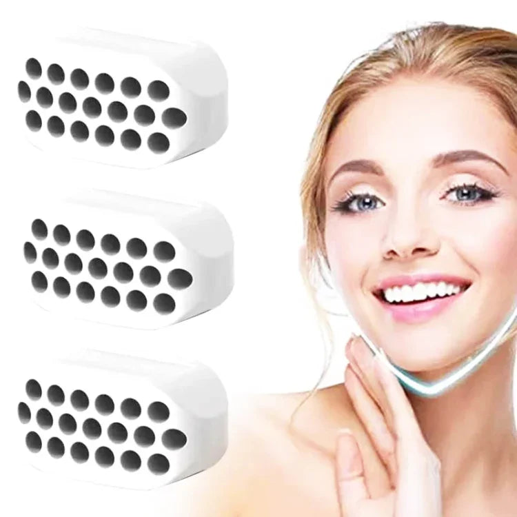 3 chiếc dụng cụ tập cơ hàm thế hệ thứ 4, bóng masseter, thiết bị nâng cơ mặt silicone, thế hệ thứ 4 (trắng), thế hệ thứ 4 (đen), thế hệ thứ 4 (xám)