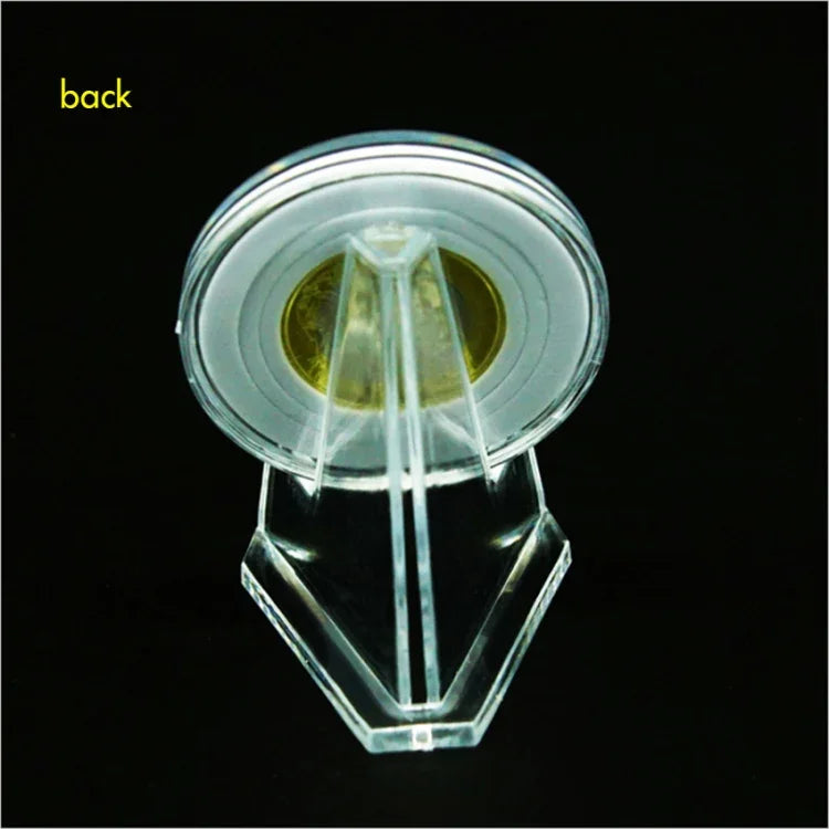 Giá trưng bày huy hiệu đồng xu chân máy bằng acrylic, giá trưng bày đồng xu chân máy
