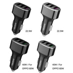 3 USB Ports Fast Charge Car Charger, QIAKEY GT680, QIAKEY GT780