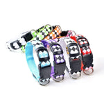 Dây dắt chó phát sáng LED sạc lại, họa tiết kẻ ca rô, vòng cổ cho chó nhỏ và trung bình, L, XL