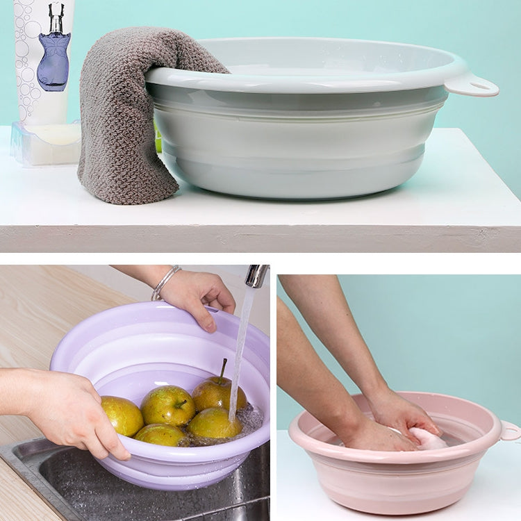 Chậu rửa gấp du lịch ngoài trời, kích thước 9x25cm, 12x32cm