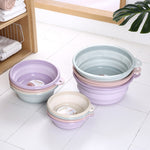 Chậu rửa gấp du lịch ngoài trời, kích thước 9x25cm, 12x32cm