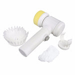 Bàn chải điện gia dụng đa năng 5 trong 1 bằng nylon ABS, dụng cụ làm sạch bồn tắm và cửa sổ