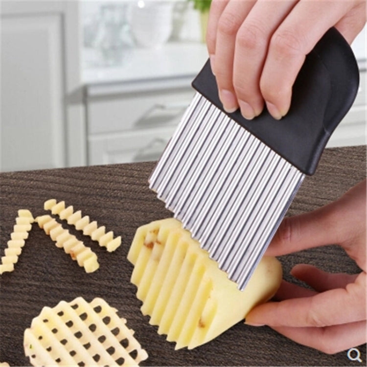 LsCook dao cưa thép không gỉ cắt khoai tây chiên Pháp, dao răng cưa, dụng cụ cắt hoa quả và rau củ, dao sóng, phụ kiện thiết bị nhà bếp, kiểu 3