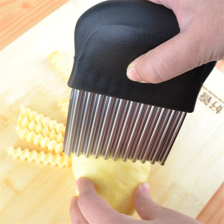 LsCook dao cưa thép không gỉ cắt khoai tây chiên Pháp, dao răng cưa, dụng cụ cắt hoa quả và rau củ, dao sóng, phụ kiện thiết bị nhà bếp, kiểu 3