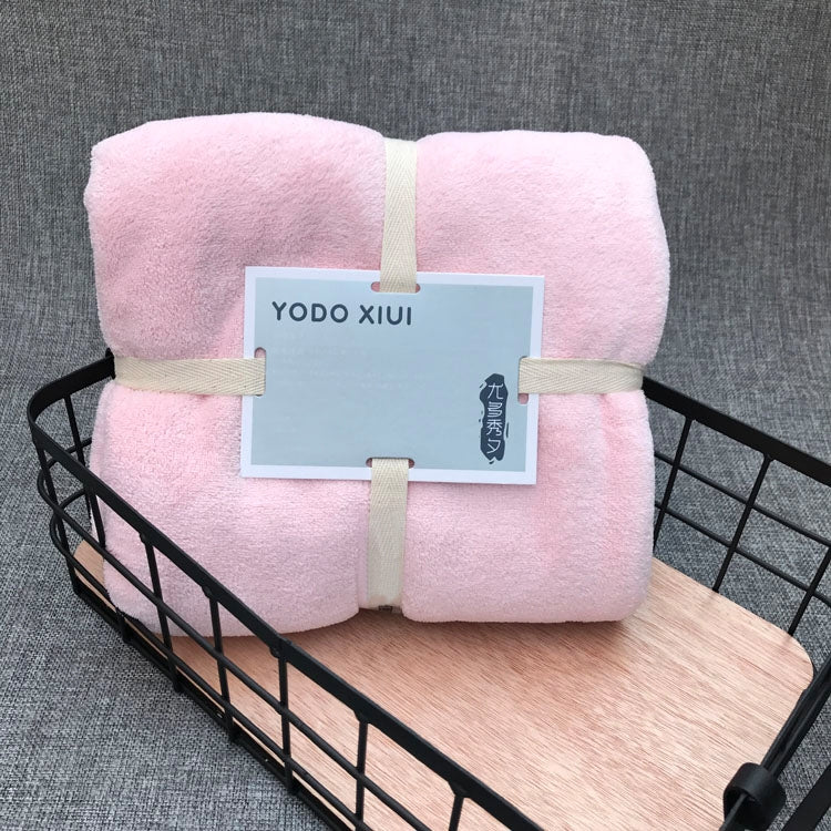 Khăn tắm viền cắt, khăn tắm viền sóng, vải lông san hô mật độ cao, thấm hút siêu tốt, khô nhanh, 70 ×140 cm, 35 × 75cm
