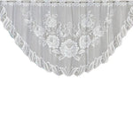 Rèm cà phê trắng trong suốt vải tuyn ren jacquard dệt kim xuyên thấu rèm phòng ngủ, rèm dưới, rèm trên, rèm trên và dưới