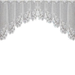 Rèm cà phê trắng trong suốt vải tuyn ren jacquard dệt kim xuyên thấu rèm phòng ngủ, rèm dưới, rèm trên, rèm trên và dưới