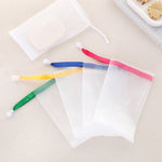 4 PCS Hanging Bag Cleaning Foam Cleanser Handmade Soap Bubble Net, Random Color Delivery, Soap Bubble Net