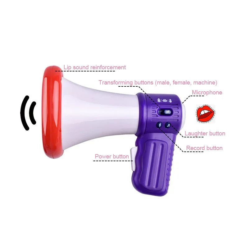Loa Micro Cầm Tay Cho Trẻ Em Loa Phát Âm Thanh Loa Điện Tử Đồ Chơi Âm Nhạc, Giao Màu Ngẫu Nhiên