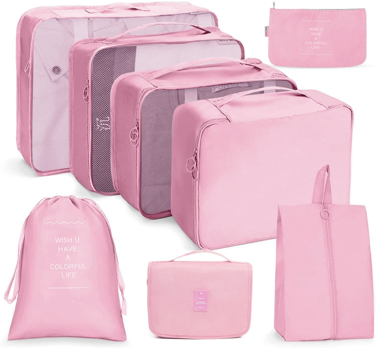 Bộ Túi Đựng Đồ Du Lịch Gấp Gọn, 7 Trong 1, 8 Trong 1 Miệng Kẹp, 8 Trong 1 Túi Mỹ Phẩm, 8 Trong 1 Túi Đựng Đồ Vệ Sinh, 9 Trong 1 Túi Mỹ Phẩm, 9 Trong 1 Túi Đựng Đồ Vệ Sinh