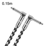 Cáp đàn guitar đầu cong 6.35mm lõi đồng không oxy hai lõi lớn TS, dài 0.15m, 0.3m, 0.5m, 1m, 1.5m, 2m, 3m, 5m, 8m, 10m