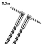 Cáp đàn guitar đầu cong 6.35mm lõi đồng không oxy hai lõi lớn TS, dài 0.15m, 0.3m, 0.5m, 1m, 1.5m, 2m, 3m, 5m, 8m, 10m