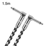 Cáp đàn guitar đầu cong 6.35mm lõi đồng không oxy hai lõi lớn TS, dài 0.15m, 0.3m, 0.5m, 1m, 1.5m, 2m, 3m, 5m, 8m, 10m