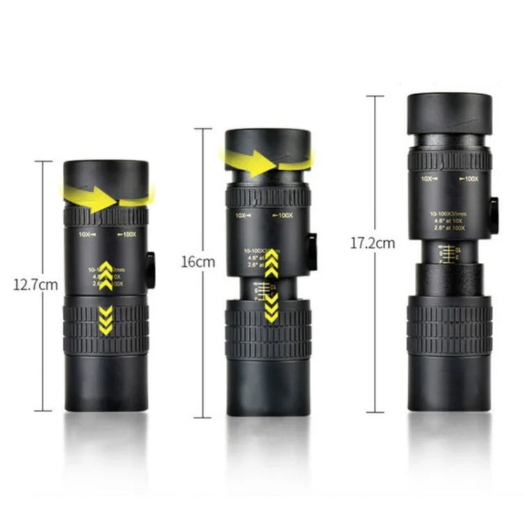 Ống nhòm đơn phóng đại cao HD tầm nhìn ban đêm ánh sáng yếu zoom liên tục, 10 - 30 x 30