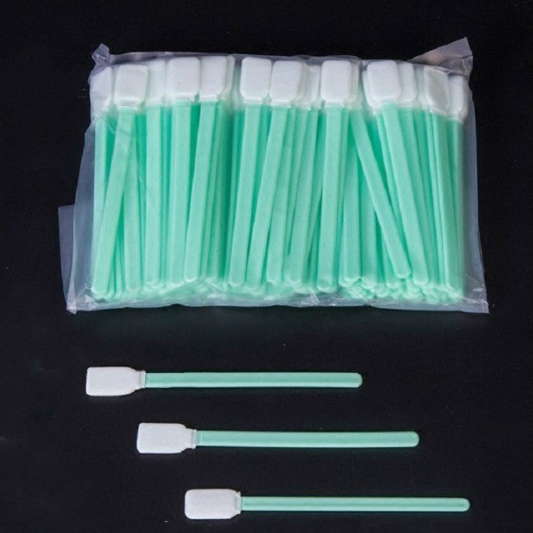 100 Que Mút In Kỹ Thuật Số Đầu Bằng Dẹt Dùng Vệ Sinh Công Nghiệp, Dài 13cm