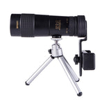 Ống nhòm đơn trục HD công suất cao LUXUN 10-30x40, ống nhòm mini cho điện thoại, kèm kẹp điện thoại và chân đế