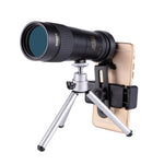 Ống nhòm đơn trục HD công suất cao LUXUN 10-30x40, ống nhòm mini cho điện thoại, kèm kẹp điện thoại và chân đế