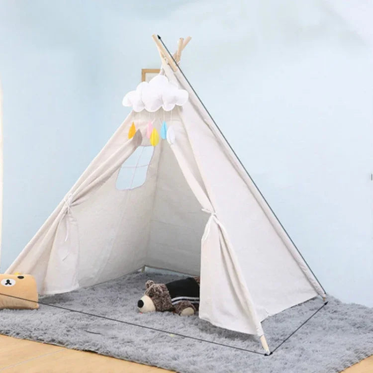 Lều công chúa phòng trẻ em Nhà chơi trong nhà Lều gấp đồ chơi, 1.35m
