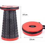 Ghế nhựa gấp du lịch ngoài trời Ghế câu cá cắm trại Ghế vườn, 47cm (Đen), 47cm (Đỏ), 47cm (Vàng)