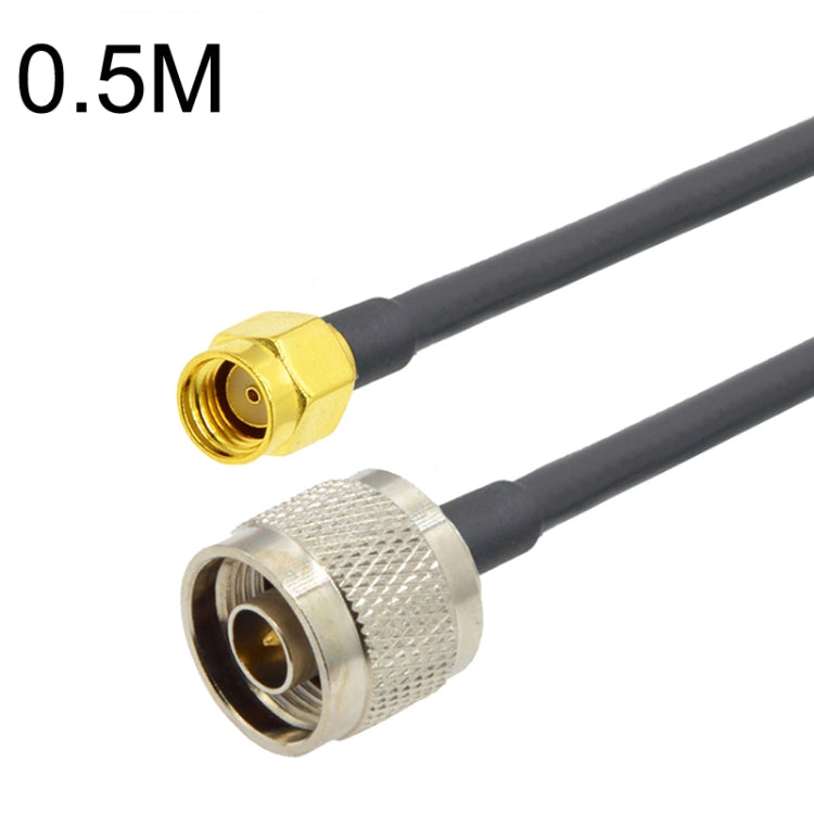 Cáp chuyển đổi cáp đồng trục RP-SMA đực sang N đực RG58, RP-SMA đực sang N đực 0.5m, RP-SMA đực sang N đực 1m, RP-SMA đực sang N đực 1.5m, RP-SMA đực sang N đực 3m, RP-SMA đực sang N đực 5m, RP-SMA đực sang N đực 10m