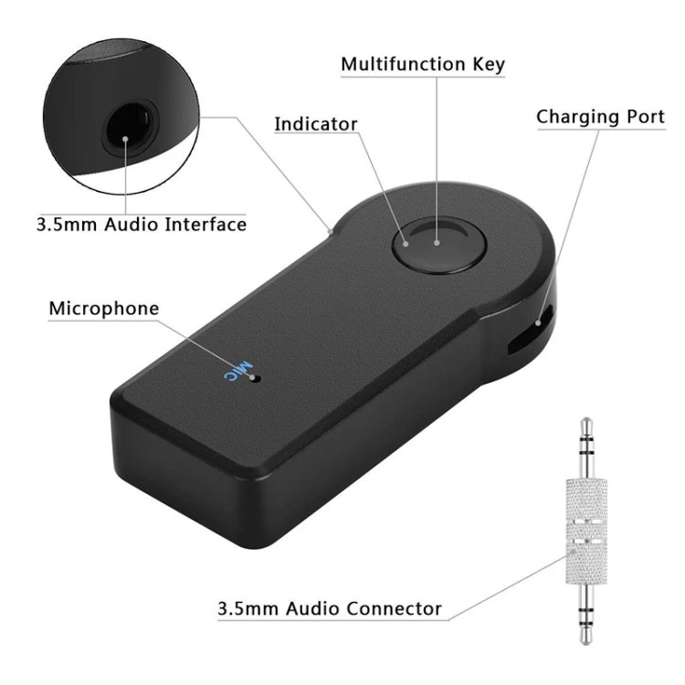 Bộ chuyển đổi kim loại AUX 3.5mm 2 trong 1 + bộ thu Bluetooth không dây xe hơi USB 4.1 bộ thu âm thanh Bluetooth, bộ chuyển đổi bộ thu âm thanh