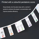 Sticker Màu Bàn Phím Piano Cho Trẻ Em Mới Bắt Đầu, Mô Phỏng Phím Piano 61 Phím, Phím Piano 61 phím
