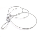 Khóa máy tính bốn số, khóa mật khẩu chống trộm đa năng cho sổ tay, đường kính 3,5 mm, dài 1,2 m