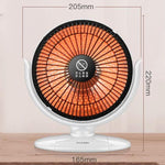 Máy sưởi điện văn phòng nhỏ gọn Small Sun Mini 6 inch, phích cắm tiêu chuẩn quốc gia, kèm cáp nối dài 3m, không kèm cáp