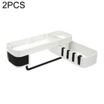 2 cái kệ phụ kiện phòng tắm kệ vòi sen ba chân xoay liền mạch, giá lưu trữ ba chân nhà bếp