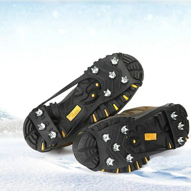 Bao giày chống trượt 8 răng cho địa hình băng tuyết ngoài trời, M (35-40 size), L (41-45 size)