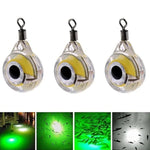 Đèn cá mồi LED, đèn cá mắt cá dưới nước, màu trắng, đỏ, xanh dương, xanh lá