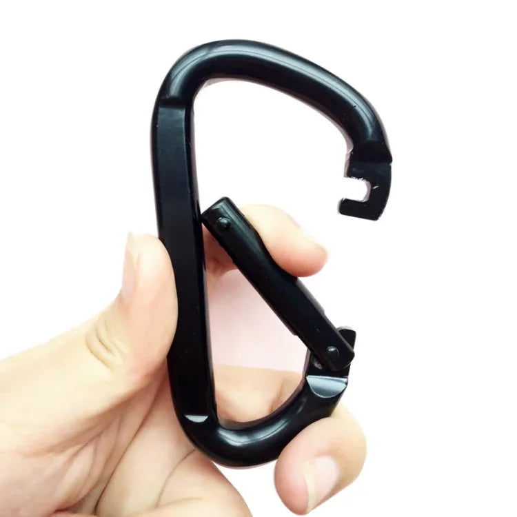 10 cái móc khóa nhôm hình D móc treo ngoài trời, móc chai nước