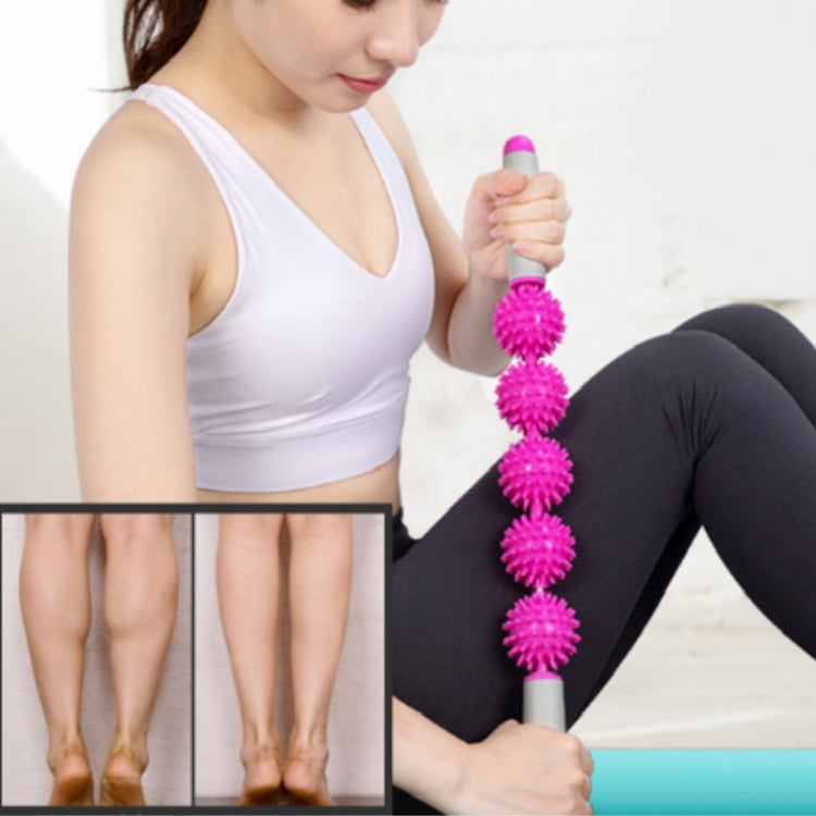 5 quả bóng mát-xa cơ bắp, con lăn yoga hình nhím thư giãn