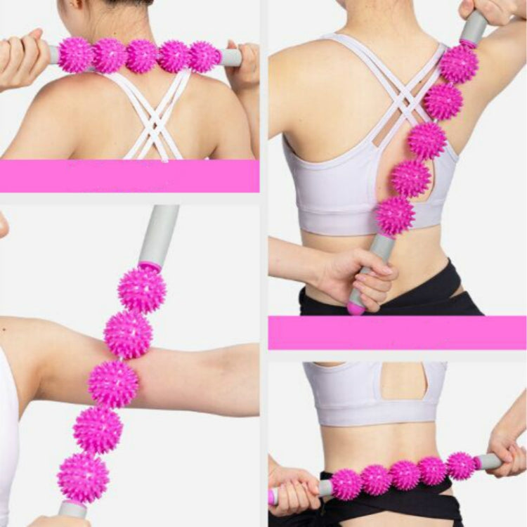 5 quả bóng mát-xa cơ bắp, con lăn yoga hình nhím thư giãn