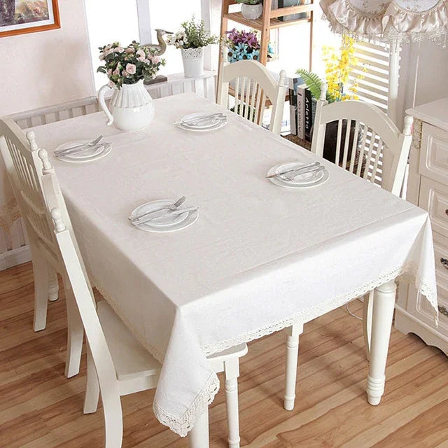 Khăn trải bàn dày vải lanh cotton viền ghép, khăn trải bàn cà phê ăn tối có thể giặt cho tiệc cưới, 90x90cm, 100x140cm, 140x140cm, 140x160cm, 140x180cm, 140x200cm, 140x220cm, 140x250cm, 100x160cm, 90x140cm, 130x180cm, 120x120cm, 120x160cm