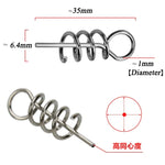 Bộ phụ kiện câu cá 20 trong 1, chốt lò xo cho mồi mềm Luya, 3.5CM 50 cái
