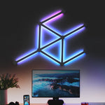 Đèn khảm RGB thông minh JSK-P22 đèn nhịp điệu hỗ trợ Amazon Alexa / Google Assistant / DuerOS, phích cắm Mỹ, phích cắm EU, phích cắm Anh