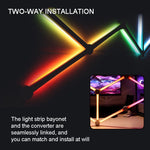 Đèn khảm RGB thông minh JSK-P22 đèn nhịp điệu hỗ trợ Amazon Alexa / Google Assistant / DuerOS, phích cắm Mỹ, phích cắm EU, phích cắm Anh