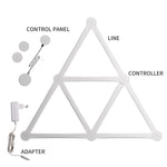 Đèn khảm RGB thông minh JSK-P22 đèn nhịp điệu hỗ trợ Amazon Alexa / Google Assistant / DuerOS, phích cắm Mỹ, phích cắm EU, phích cắm Anh