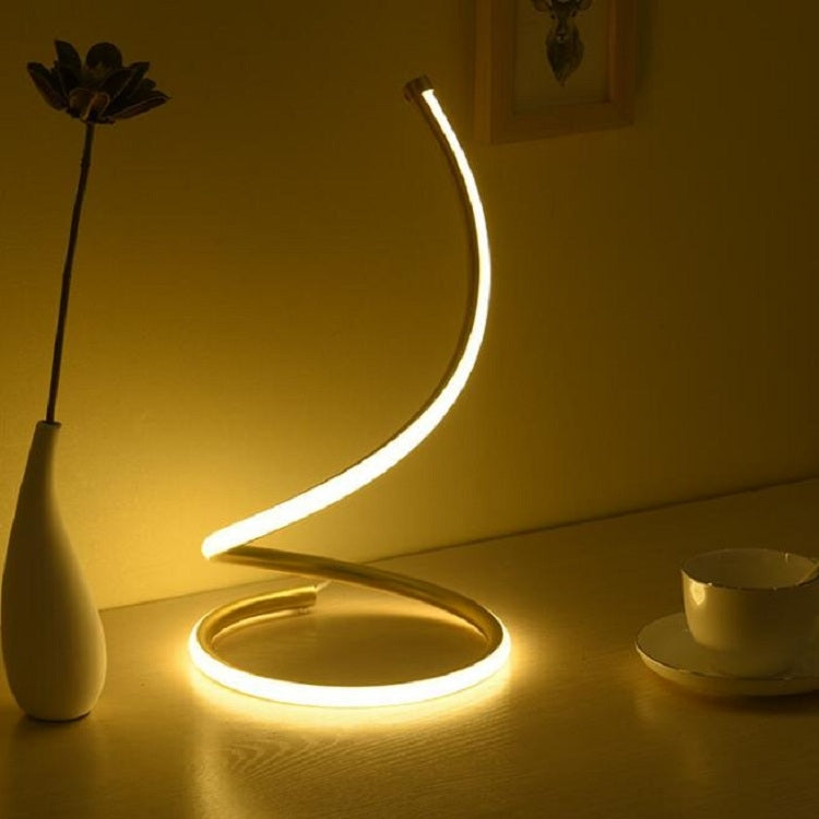 Đèn bàn LED xoắn ốc Trang trí phòng khách phòng ngủ Đèn đầu giường, phích cắm EU, phích cắm Mỹ, phích cắm Anh, phích cắm Úc, không kèm phích cắm