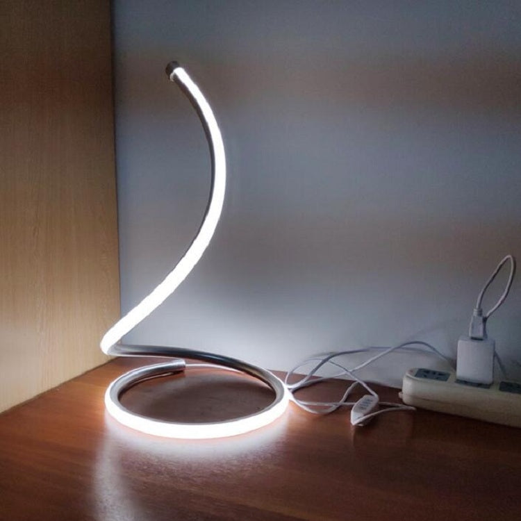 Đèn bàn LED xoắn ốc Trang trí phòng khách phòng ngủ Đèn đầu giường, phích cắm EU, phích cắm Mỹ, phích cắm Anh, phích cắm Úc, không kèm phích cắm