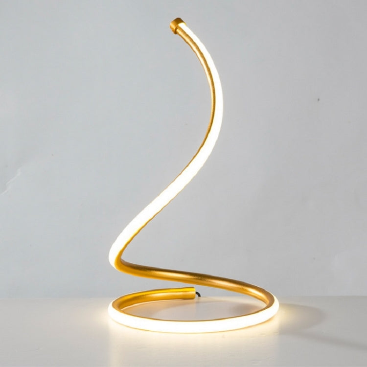 Đèn bàn LED xoắn ốc Trang trí phòng khách phòng ngủ Đèn đầu giường, phích cắm EU, phích cắm Mỹ, phích cắm Anh, phích cắm Úc, không kèm phích cắm